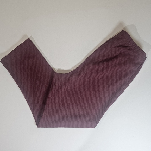Old‎ Navy Leggings Womems Medium Maroon Ribbed Stretchy Yoga Gym Workout Pants - Picture 1 of 6